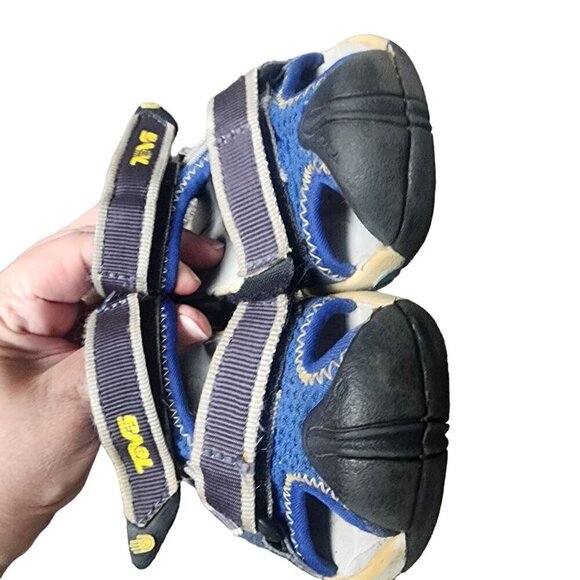 Teva Toachi Sandals Blue Little Kids Boys Size 10 - Picture 9 of 11